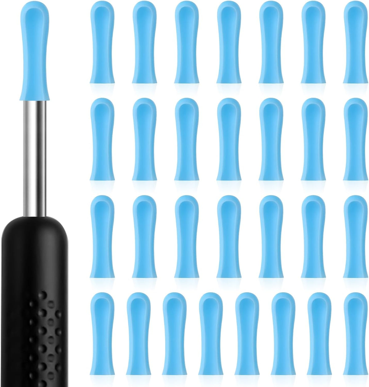 ClearLobe Replacement Silicone Tips for Ear Camera, 30-pack