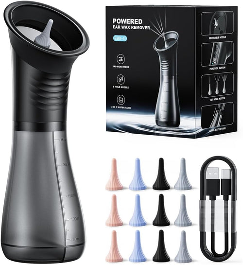 ClearLobe Electric Ear Wax Flushing Kit with LED display
